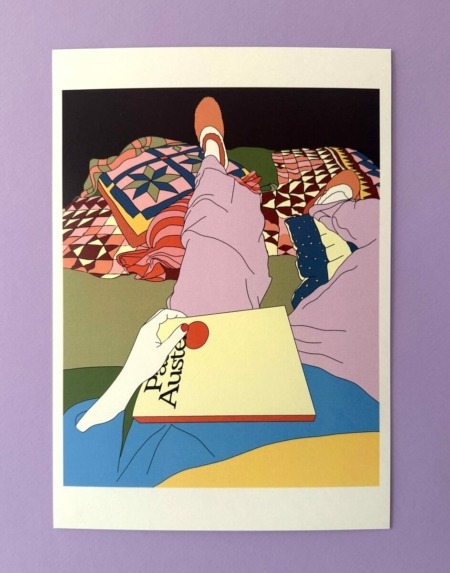 Illustration La chambre – dessin numérique imprimé, ambiance cosy et colorée – Chaumière Oiseau Studio