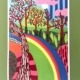 Illustration Ode to Hockney par Agnès Pironon – tirage A4 sur papier Fine Art